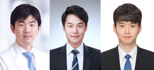 사진 왼쪽부터 노두현 교수, 고선호, 조창웅 학생