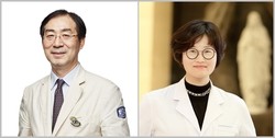 왼쪽부터 서울성모병원 류마티스내과 박성환 교수, 가톨릭의대 의생명과학교실 조미라 교수