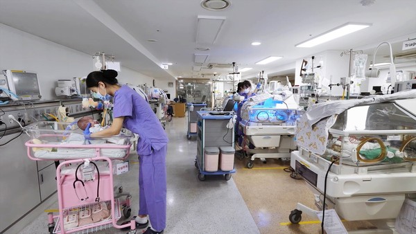 조선대병원 신생아집중치료실 모습(자료사진)