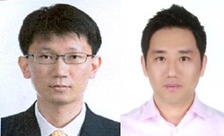 왼쪽부터 전남대병원 흉부외과 정인석 교수, 김도완 교수
