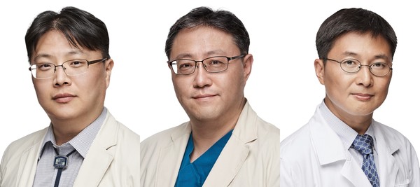 서울성모병원 신장내과 정병하 교수, 혈관·이식외과 박순철 교수, 소아청소년과 이재욱 교수