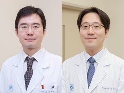 왼쪽부터 서울아산병원 소화기내과 안지용 교수, 위장관외과 이인섭 교수