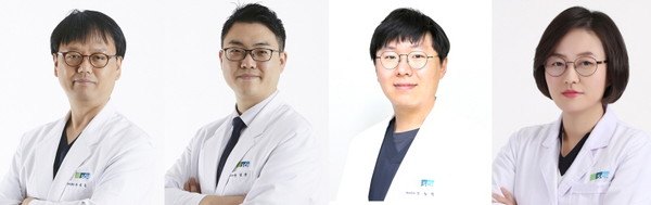 왼쪽부터 최성준 박정완 정동길 한수하 교수