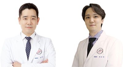 한림대강남성심병원 정형외과 김중일 교수(왼쪽)와 정호정 임상강사