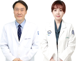 왼쪽부터 여의도성모병원 내분비내과 백기현 교수, 김진영 임상강사