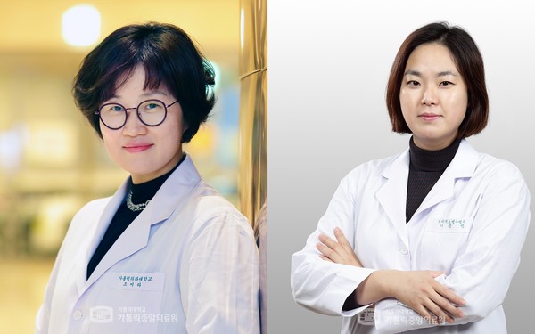 왼쪽부터 가톨릭대학교 의과대학 의생명과학교실 조미라 교수와 이선영 박사
