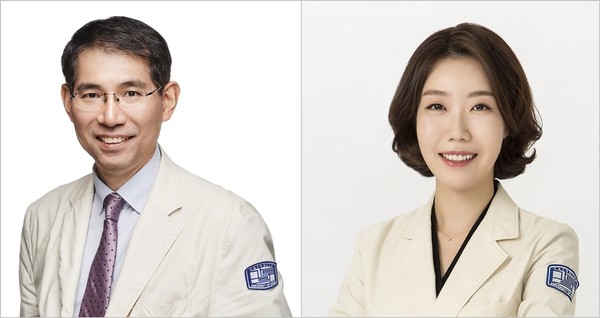 서울성모병원 안과 양석우 교수(왼쪽), 김미리내 교수