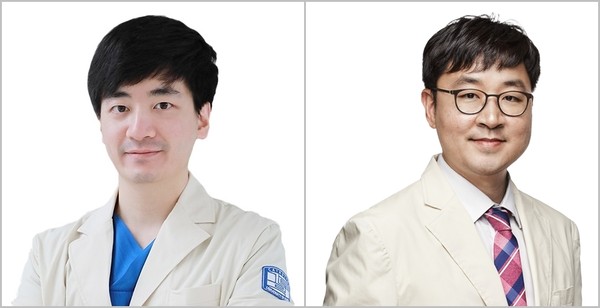 서울성모병원 비뇨의학과 신동호 임상강사(왼쪽), 배웅진 교수