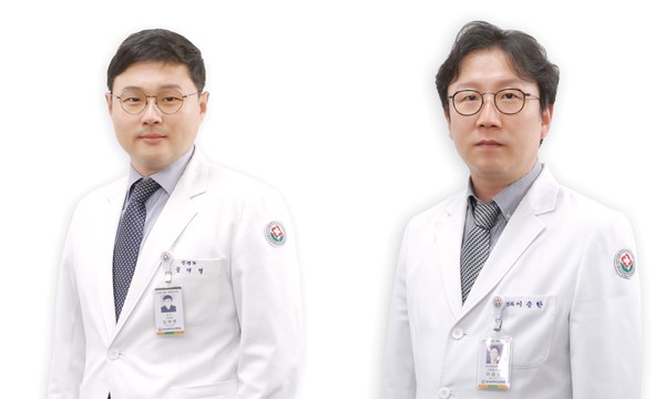 왼쪽부터 전남대병원 신경과 김재명·이승한 교수