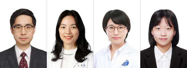 경희의료원 연동건 교수, 국군수도병원 김정현 교수, 분당차병원 신정우 교수, 구민지 학생 연구원(사진 왼쪽부터).