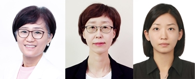 국립암센터 치료내성연구과 한지연 박사, 표적치료연구과 김선신·박찬이 박사.