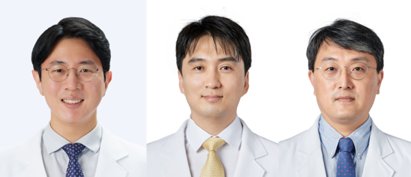 왼쪽부터 중앙대병원 뇌혈관센터 신경외과 이신헌‧최현호‧남택균 교수