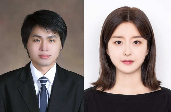 왼쪽부터 박대성 연구교수, 진유정 연구원