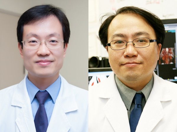 왼쪽부터 이세원 서울아산병원 호흡기내과 교수, 김남국 융합의학과 교수