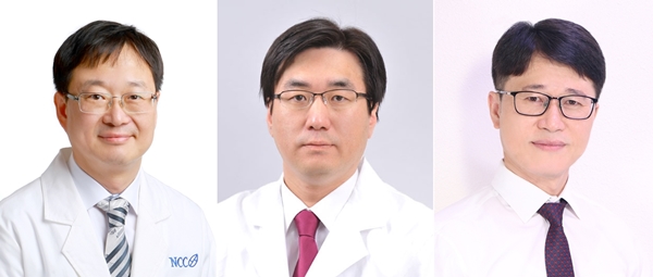 (왼쪽부터) 국립암센터 김수열 박사, 이호 박사, 장현철 박사.