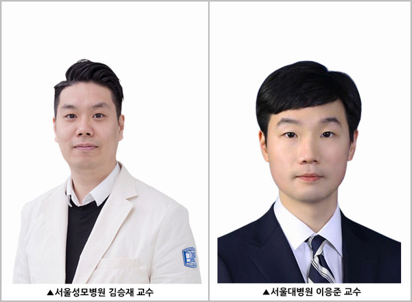 왼쪽부터 서울성모병원 가정의학과 김승재 교수, 서울대병원 신경과 이응준 교수