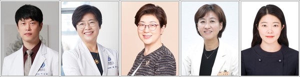이승태 교수, 라선영 교수, 정경해 교수, 박연희 교수, 박보영 교수(사진 왼쪽부터)