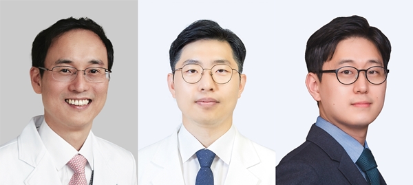 (왼쪽부터) 남효석 교수, 석준 조교수, 김영찬 임상조교수.