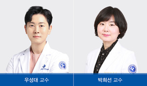 왼쪽부터 충남대병원 호흡기알레르기내과 우성대 교수, 박희선 교수