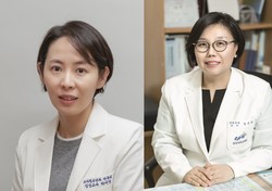 왼쪽부터 중앙대병원 소아청소년과 박지영 교수, 감염내과 정진원 교수