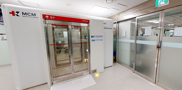 건양대병원 응급의료센터에 설치된 KARE MCM 음압격리병실.