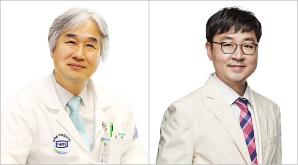 왼쪽부터 가톨릭대학교 서울성모병원 비뇨의학과 김세웅 교수, 배웅진 교수