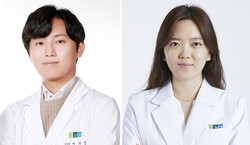 사진 왼쪽부터 피부과 박태흠 전공의, 김수영 교수