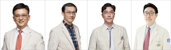 왼쪽부터 서울성모병원 혈액병원 이석·김희제·조병식·민기준 교수