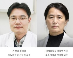 사진 왼쪽부터 김태범 교수, 박이내 교수