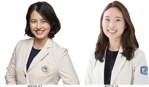 왼쪽부터 서울성모병원 피부과 이지현‧한주희 교수
