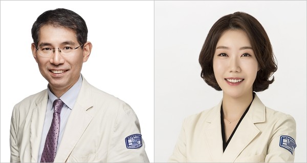 서울성모병원 안과 양석우 교수(왼쪽), 김미리내 교수