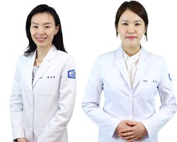 왼쪽부터 여의도성모병원 안과병원 정윤혜 교수, 온경 임상강사