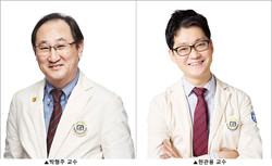 왼쪽부터 서울성모병원 흉부외과 박형주 교수, 현관용 교수