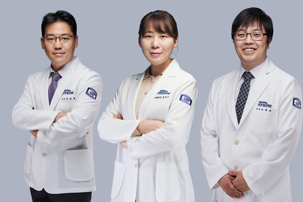 왼쪽부터 인천성모병원 간담췌외과 윤영철 교수, 김지수 교수, 이태윤 교수