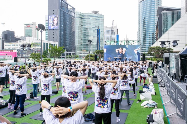 멀츠 에스테틱스 '컨피던스 투비 페스티벌' 중 타바타 클래스 전경