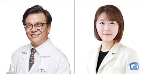 왼쪽부터 서울성모병원 신경외과 전신수‧김여송 교수