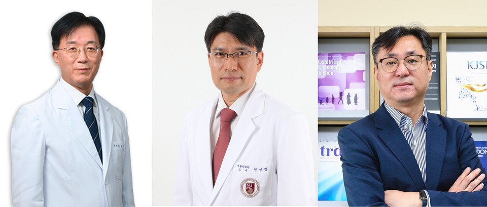 고려대의료원이 피지 국립재활센터 PMC 용역을 수주했다. 사업을 본격적으로 수행할 의과대학 강윤구 특임교수(왼쪽), 안암병원 재활의학과 편성범 교수(가운데), 김윤섭 특임교수(오른쪽)