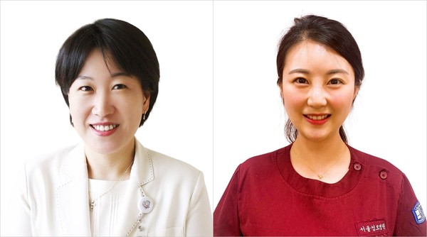왼쪽부터 김동연 서울성모병원 간호부 UM, 박미정 선임 간호사